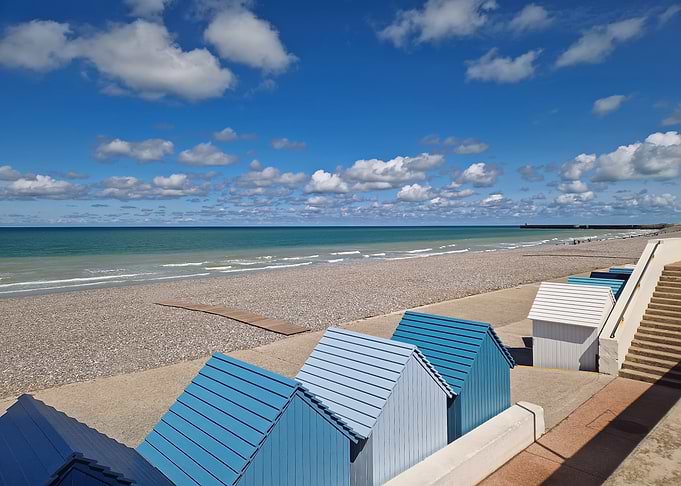 Beach Huts by the Sea
