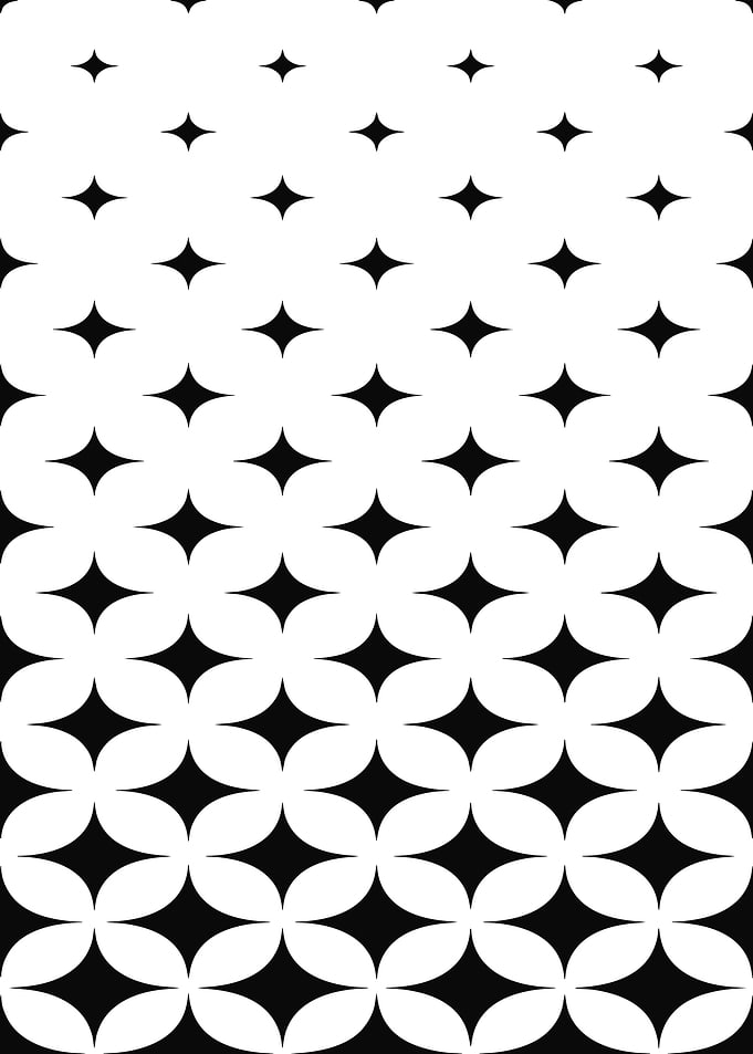 Black and White Star Pattern