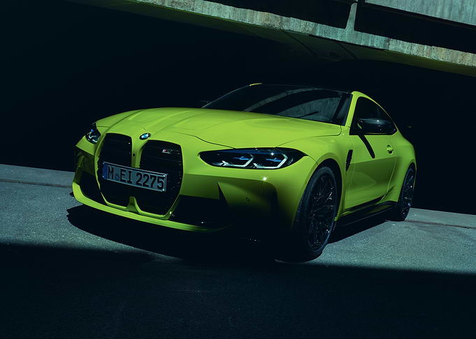 Vibrant Yellow BMW M4 Coupe