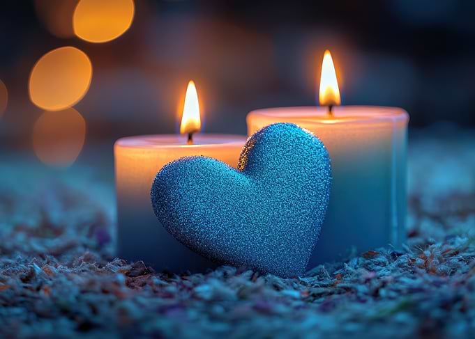 Candles and Heart