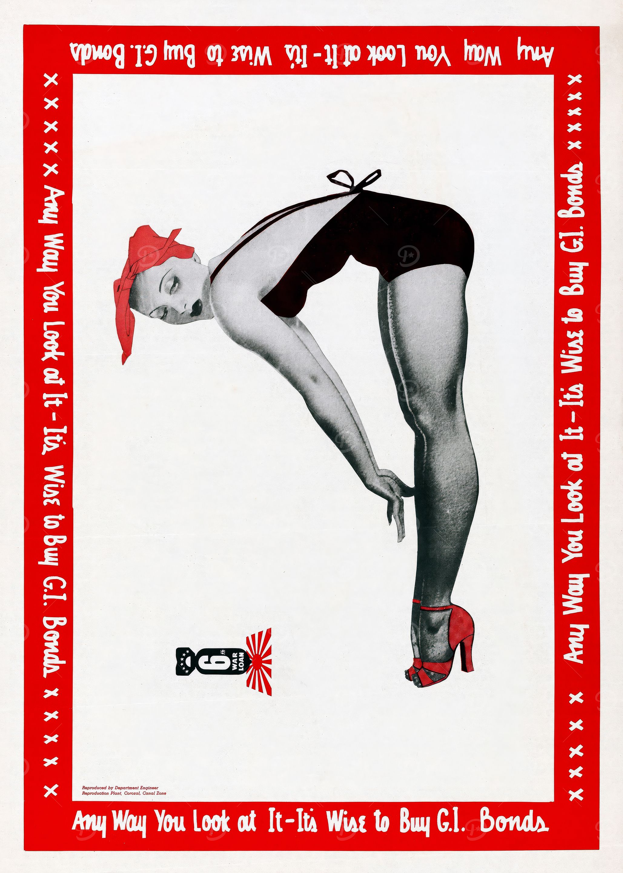 Vintage G.I. Bonds Advertisement Poster