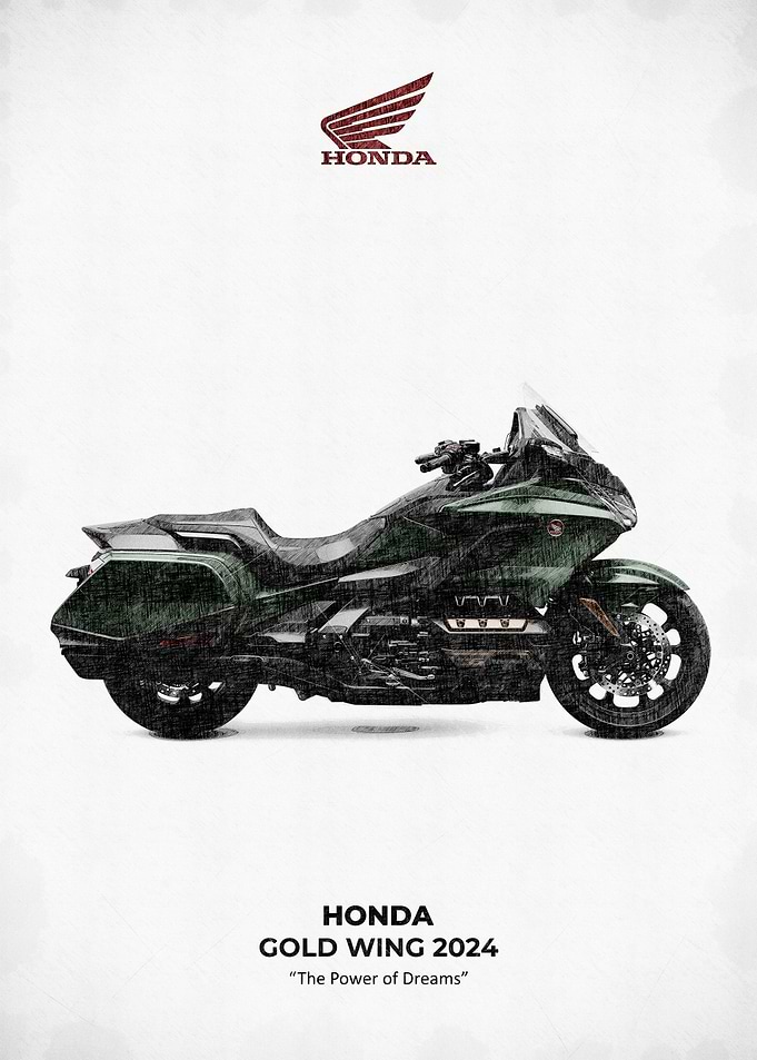 Honda Gold Wing green 2024 Motorcycle