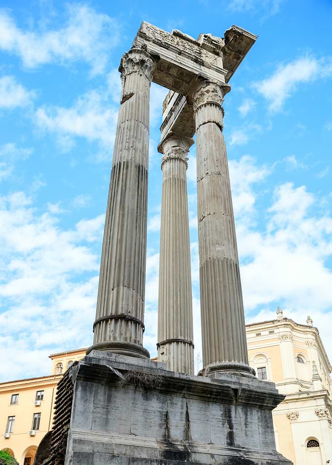 Ancient Roman Temple Ruins