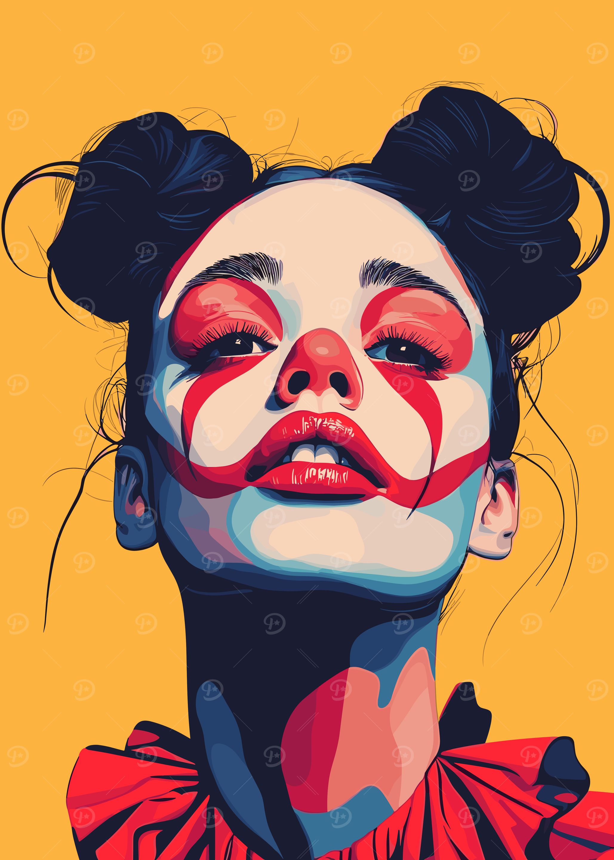 Clown Makeup Portrait