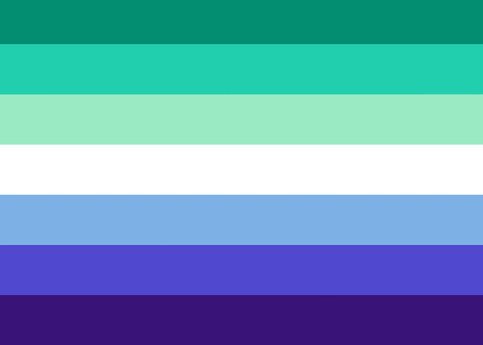 Gay men pride flag