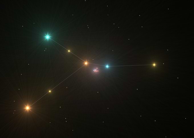 Cancer Constellation Starry Night Sky