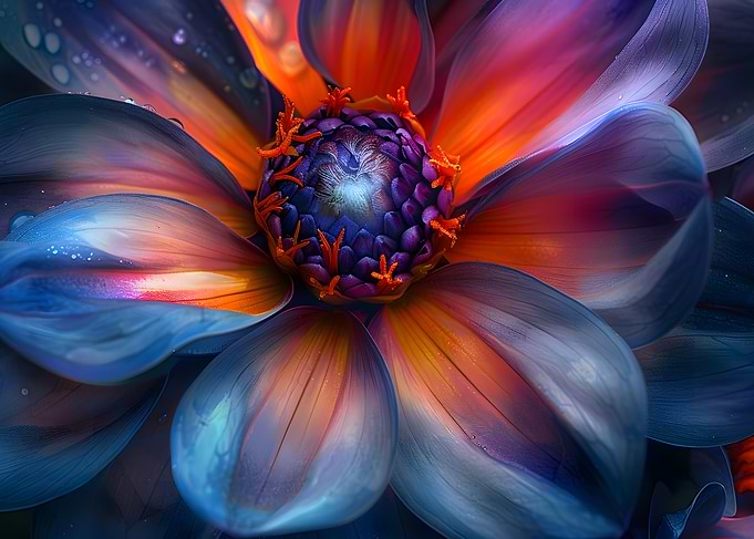 Abstract Flower Close-Up