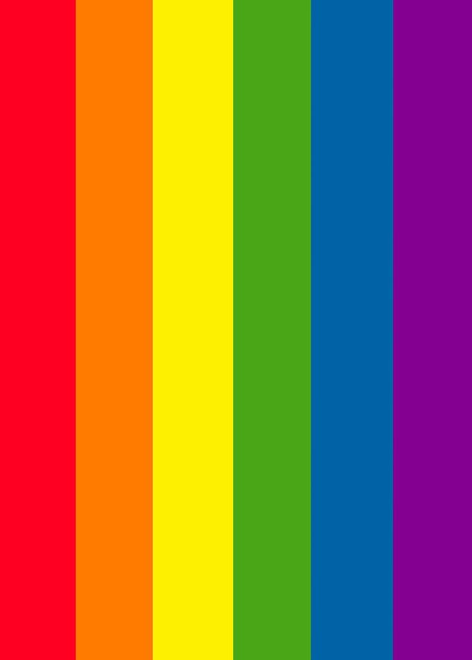 Rainbow Pride Flag Stripes
