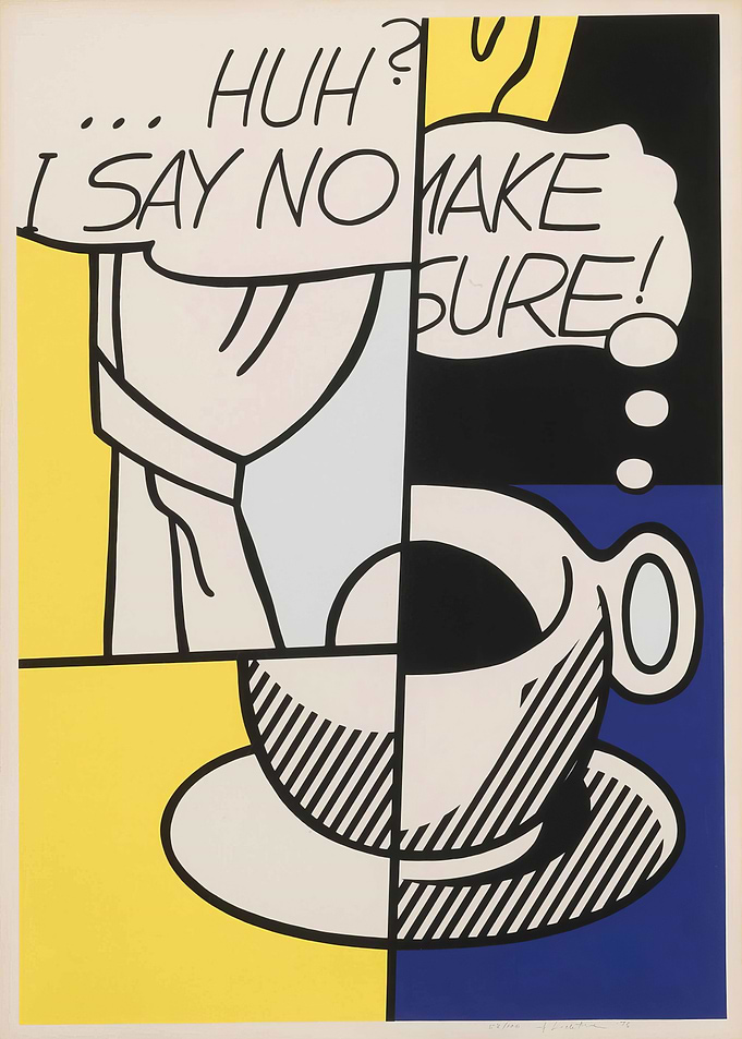Pop Art Coffee Cup and Figure