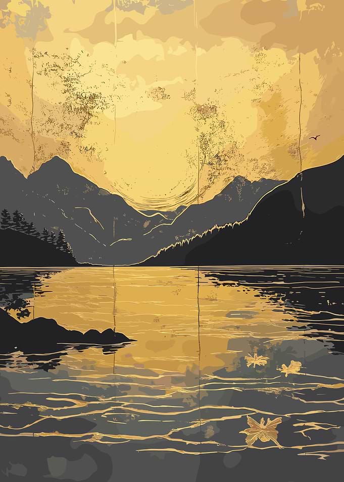 Golden Lake Landscape