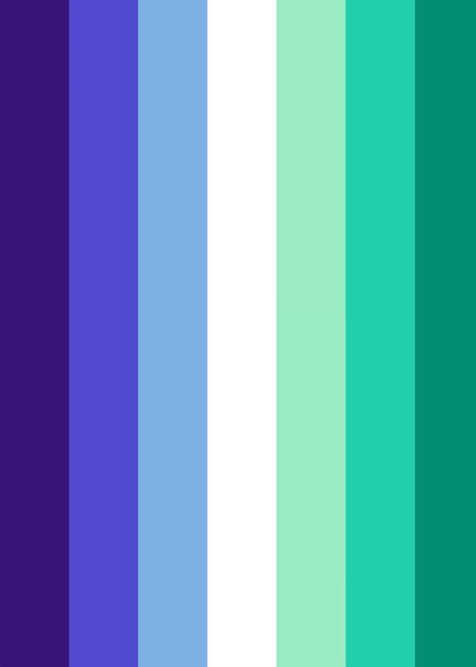 Gay Pride Flag Color Palette