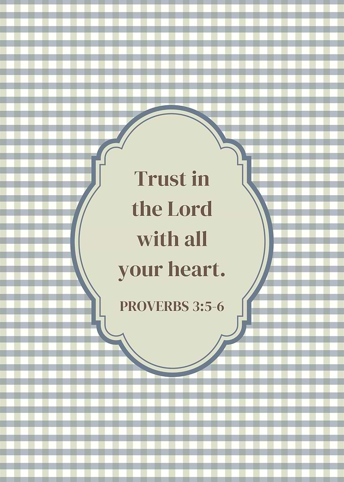 Trust in the Lord Proverbs