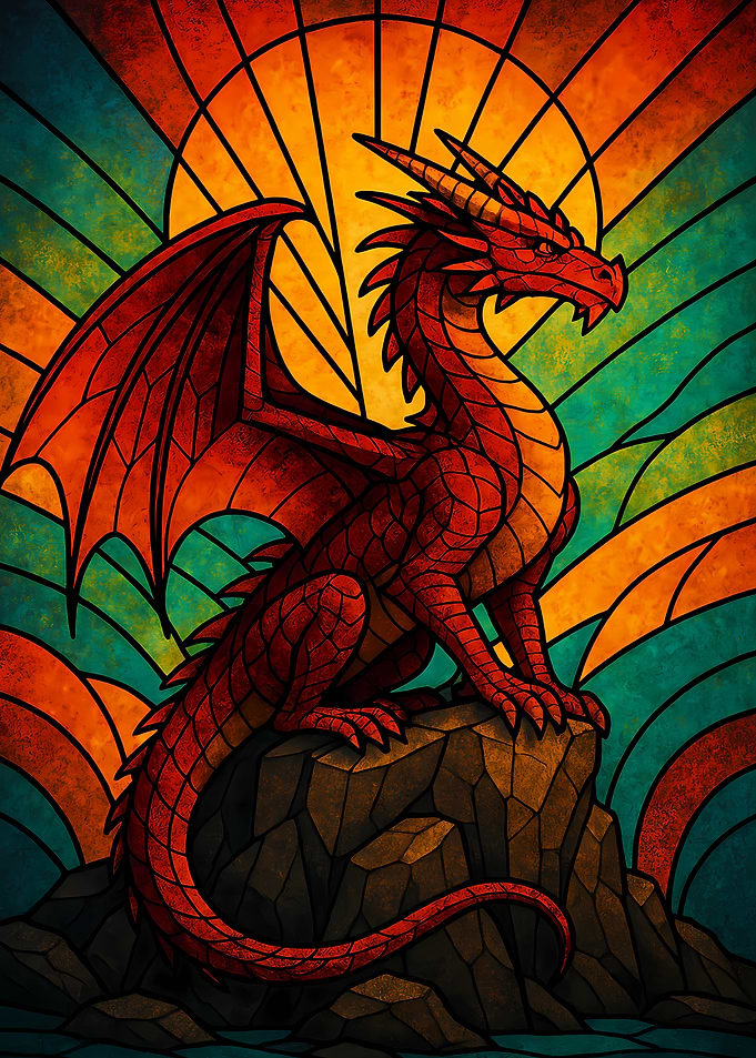 Stained Glass Dragon
