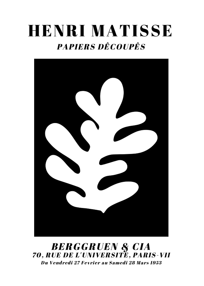 Henri Matisse Exhibition Poster