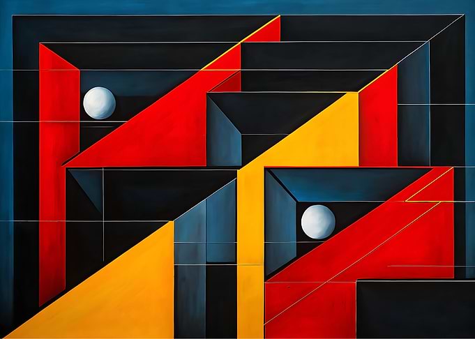 Abstract Geometric Shapes with Spheres