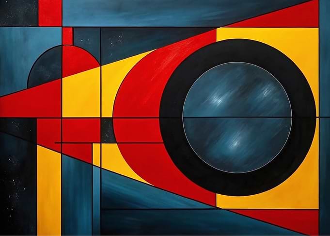 Abstract Geometric Painting with Circles