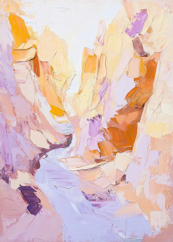 Abstract Canyon Painting