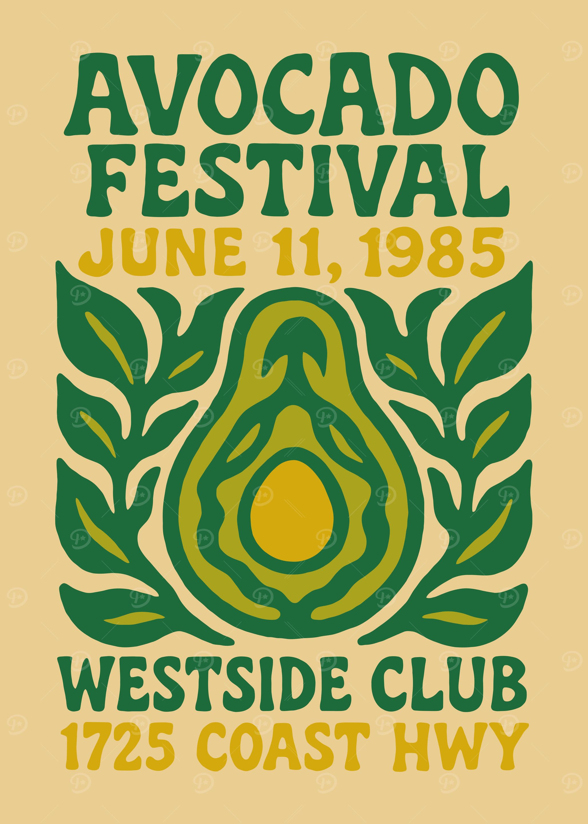 Avocado Festival 1985 Poster