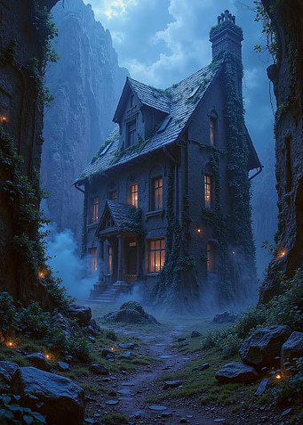 Mystical House in Mountain Valley