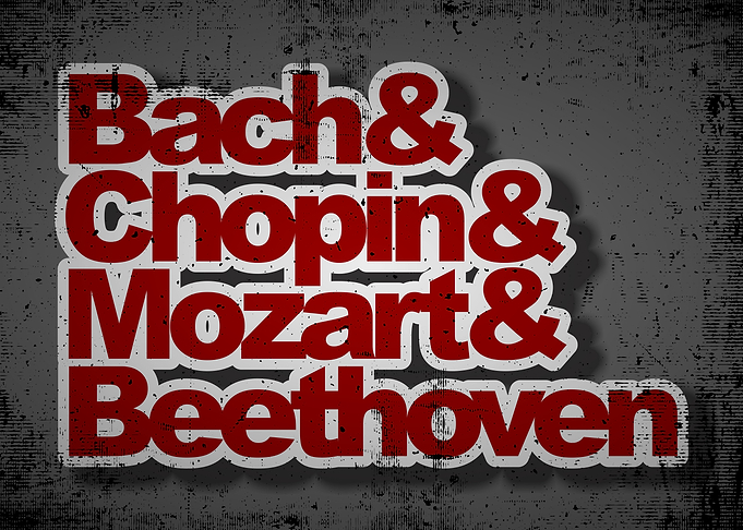Classical Composers Bach Chopin Mozart Beethoven