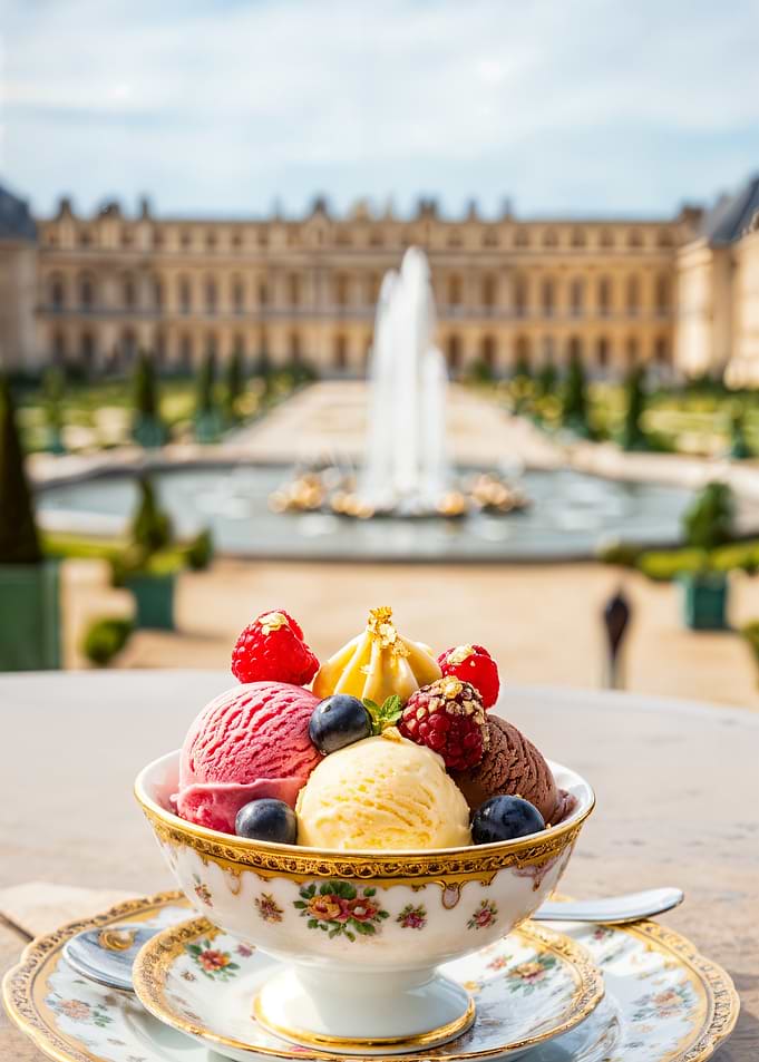 Ice Cream Sundae at Versailles Palace