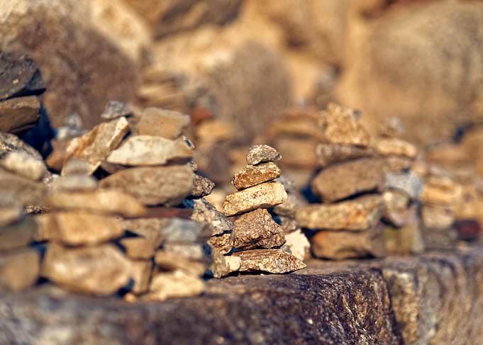Stacked Stones Cairn