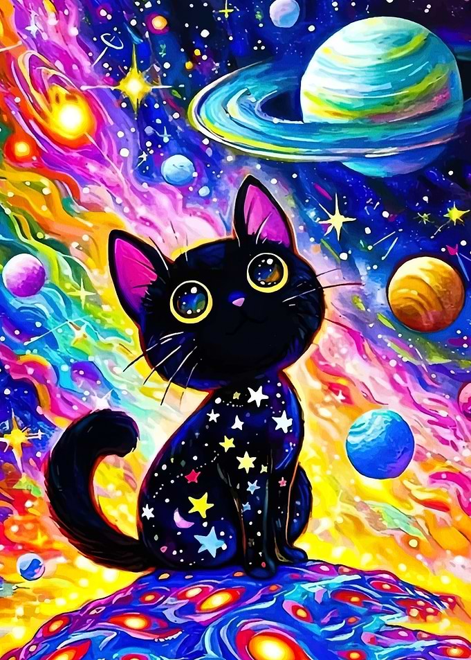 Cosmic Cat in Space