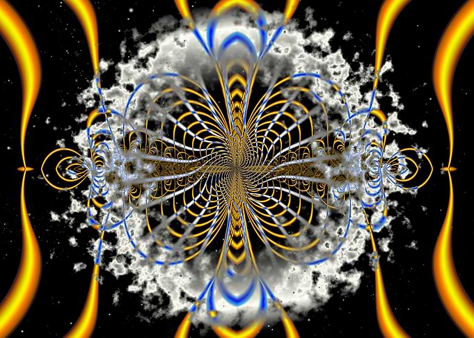 'Wormhole Net' Fractal Art