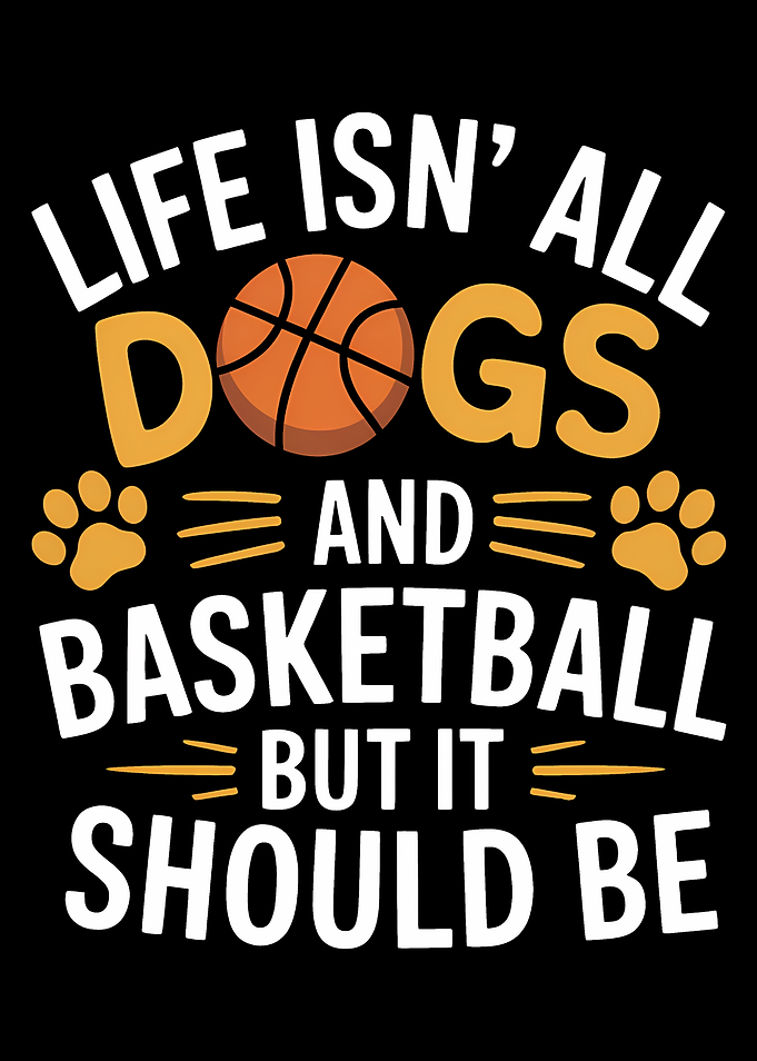 Dogs and Basketball Graphic