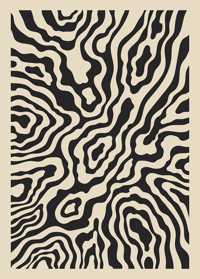 Abstract Black and Beige Pattern