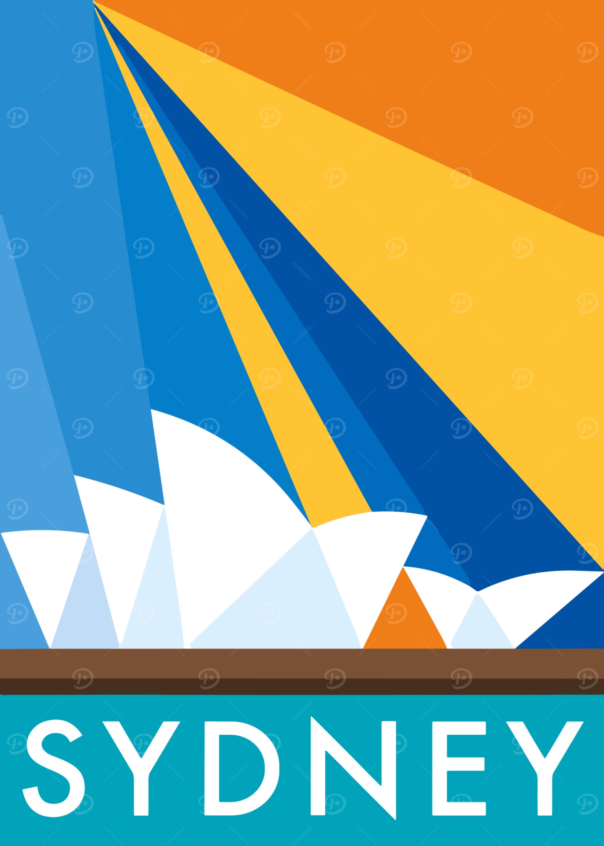 Sydney Opera House Travel Poster