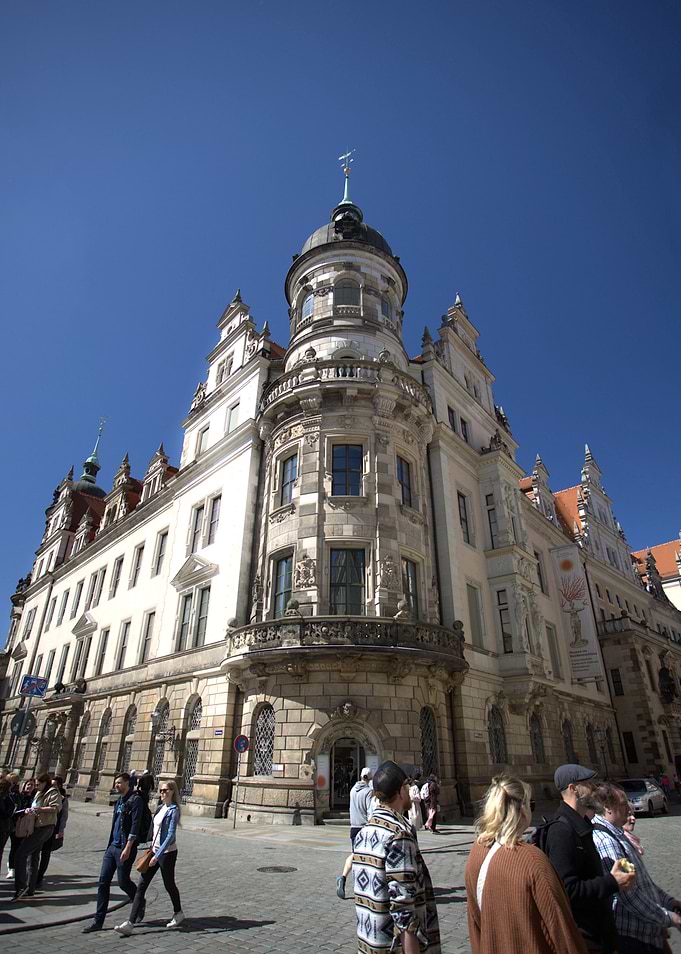 Dresden building with blue sky