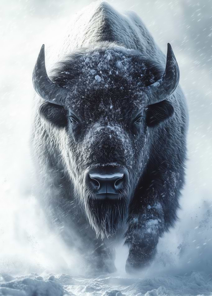 Bison in Winter