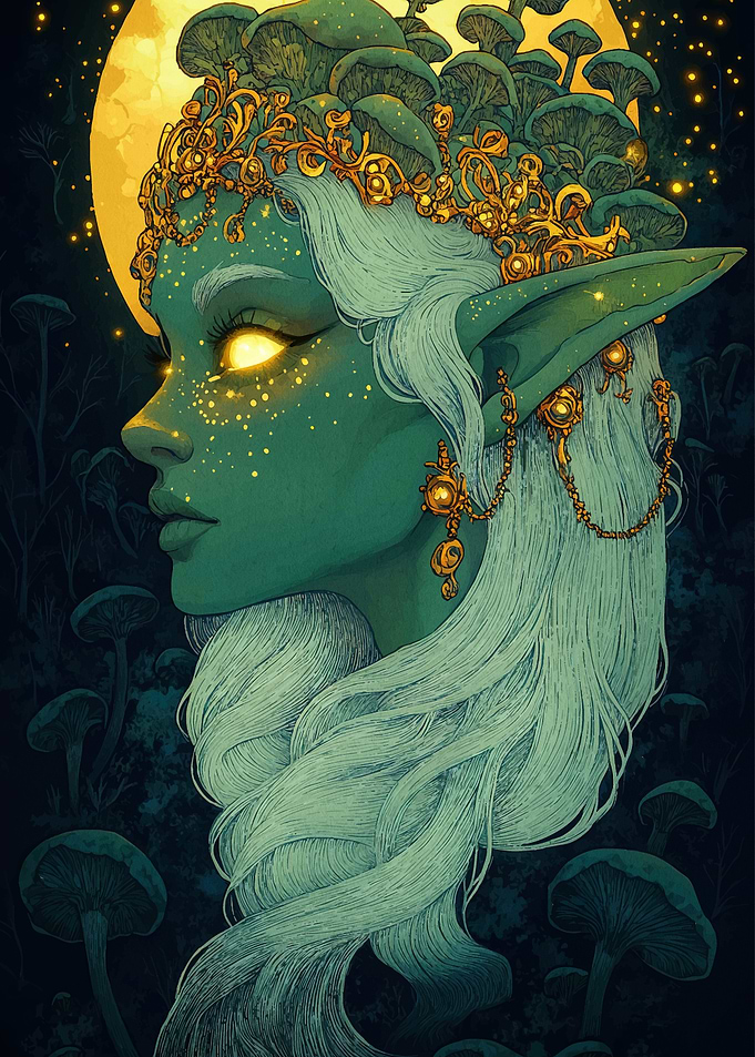 Mushroom Elf Portrait