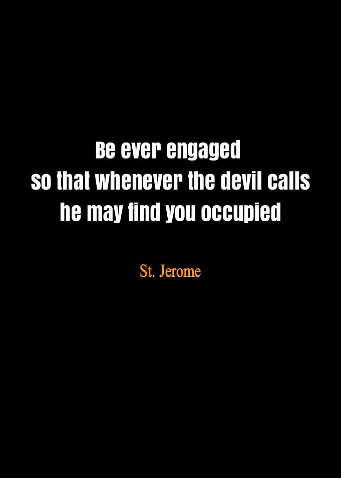St. Jerome Quote on Black