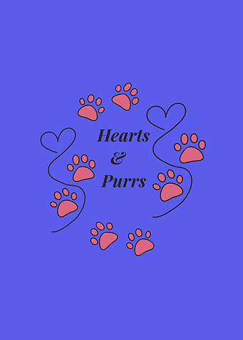 Hearts & Purrs Paw Print Design
