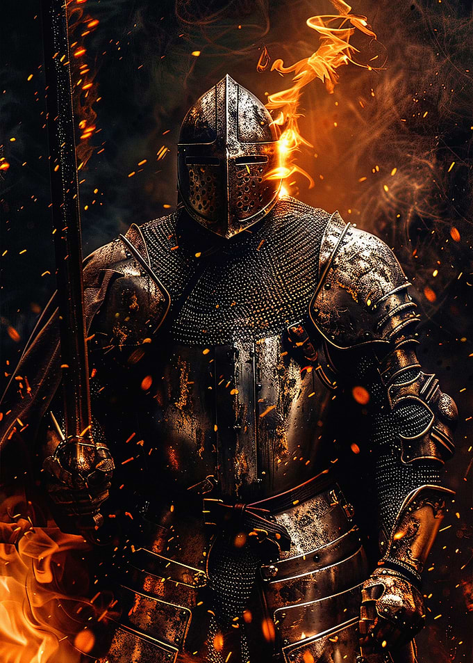 Fiery Knight in Shining Armor