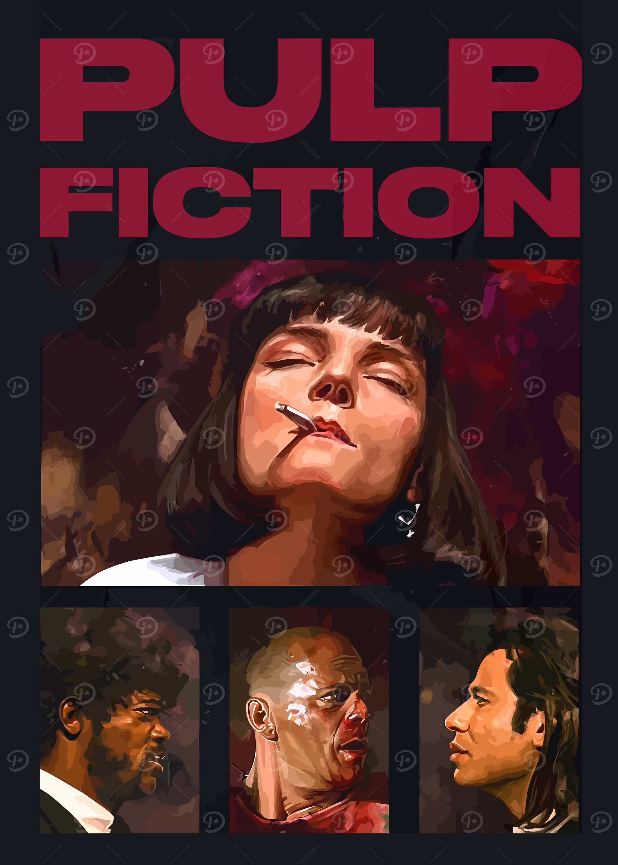 Pulp Fiction Movie Poster Art