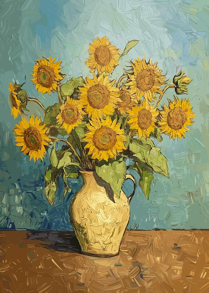 Sunflowers in a Vase