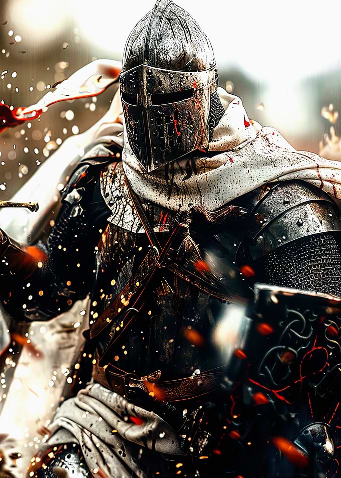 Armored Knight in Battle