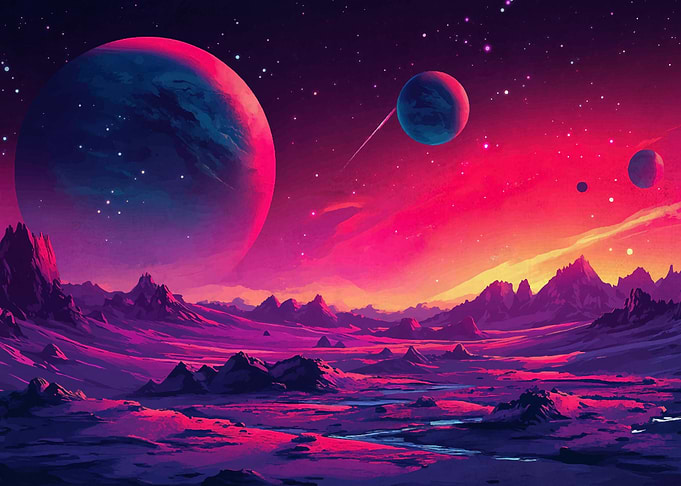 Vibrant Alien Planet