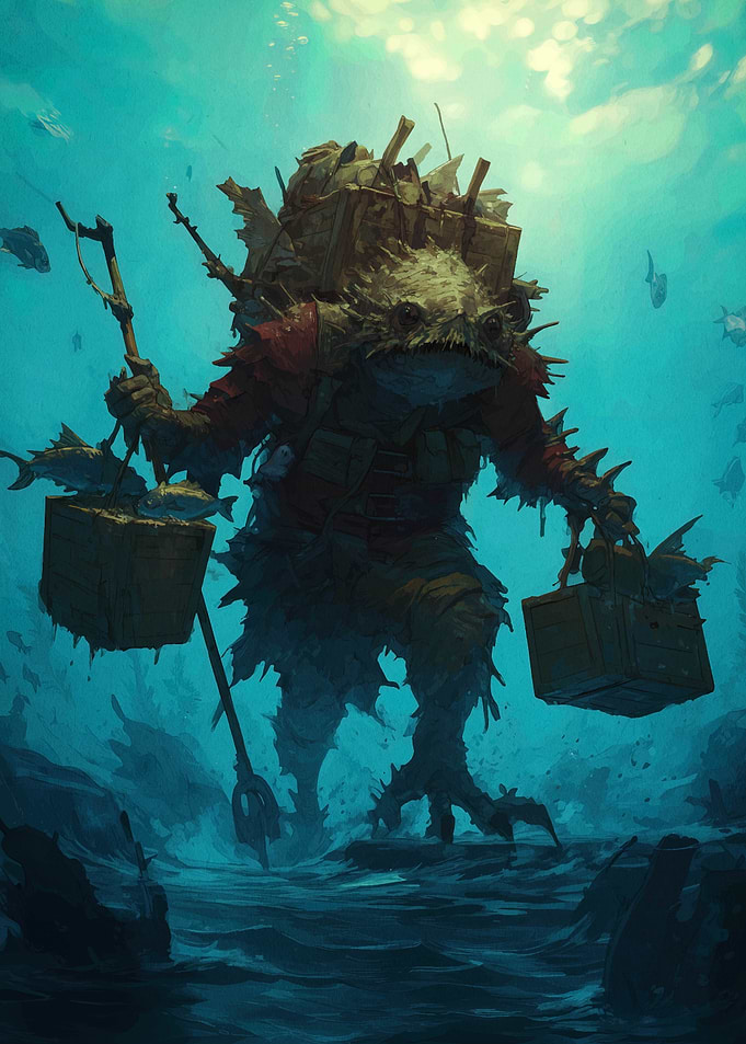 Underwater Creature with Goods
