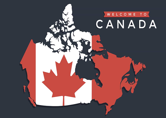 Welcome to Canada Map Flag