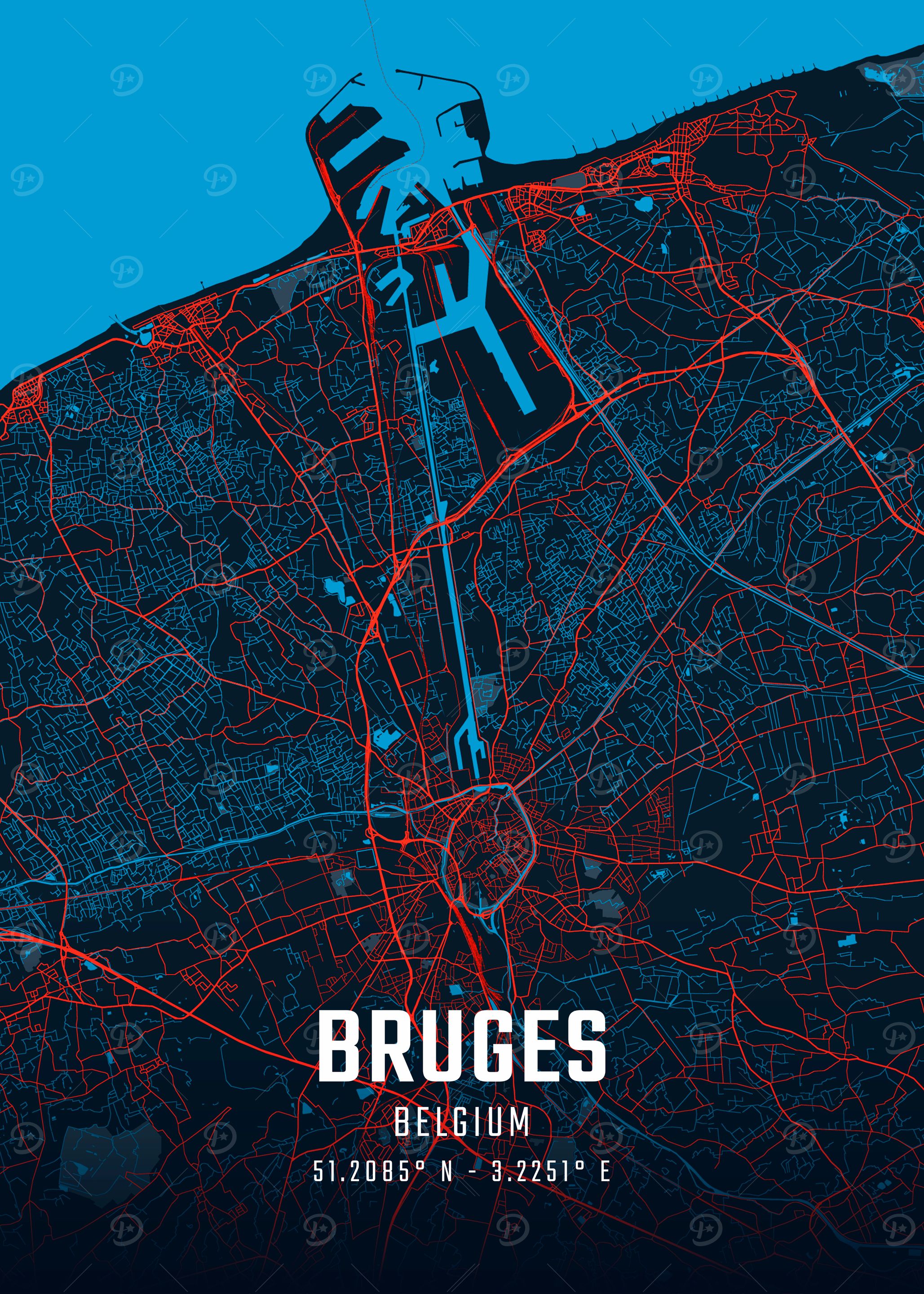 Bruges City Map