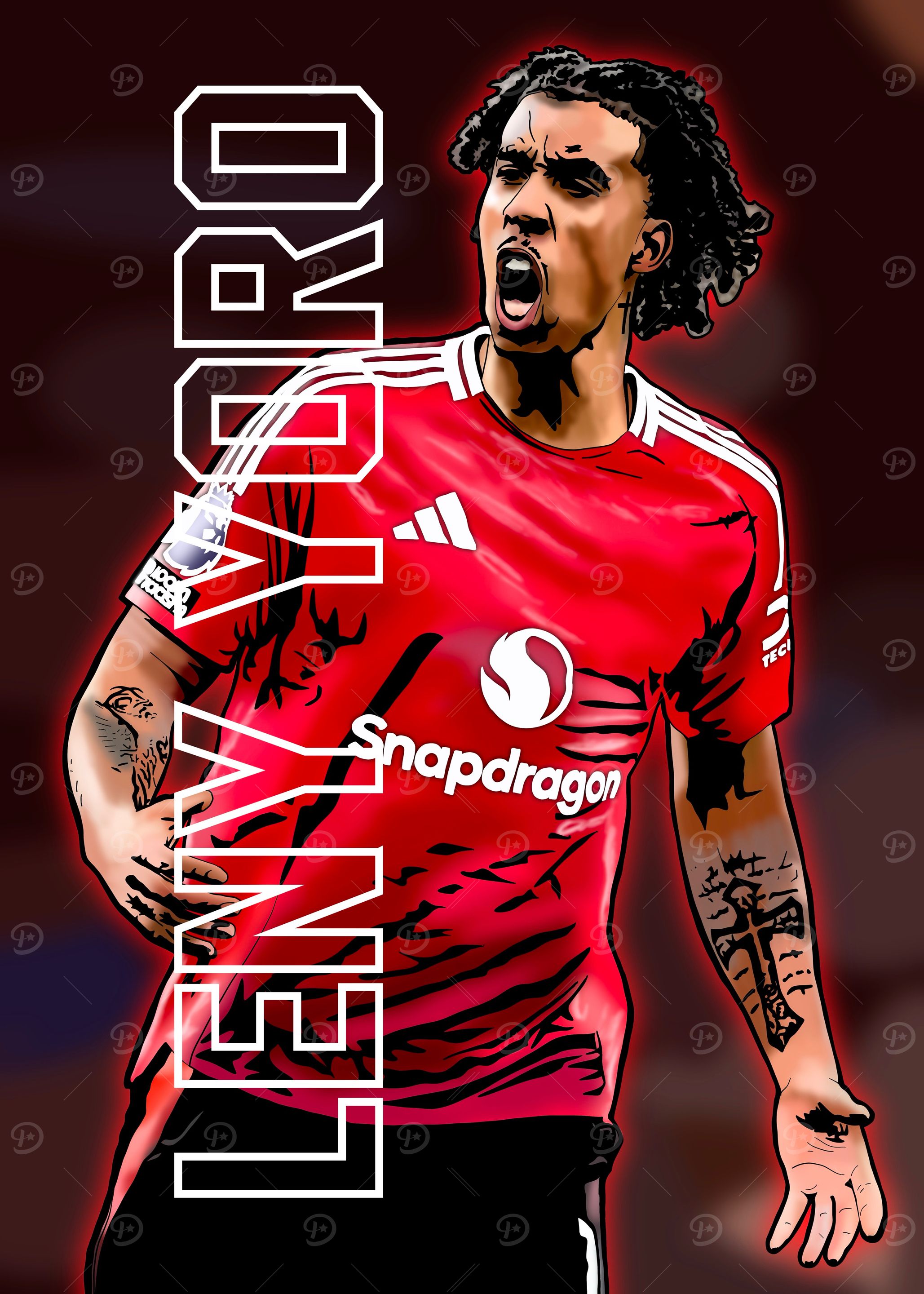 Lenny Pirro Soccer Player Illustration