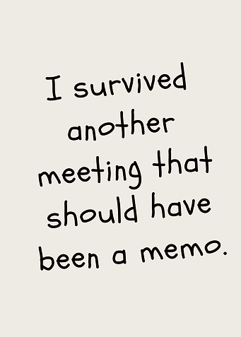 Meeting Survival Text Art