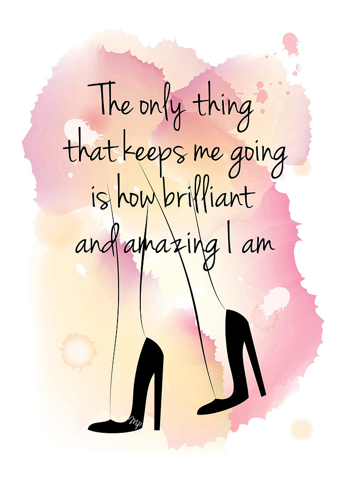 Brilliant and Amazing Heels typography