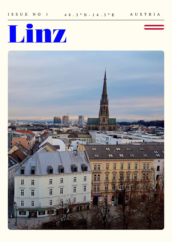 Linz Austria Travel Art Poster