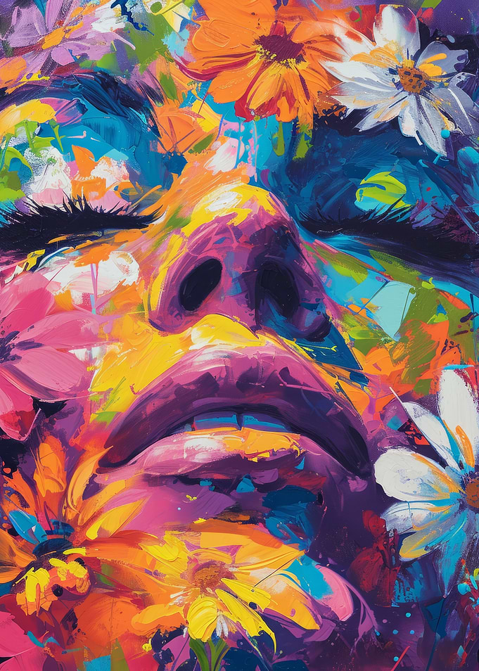 Floral Face Painting