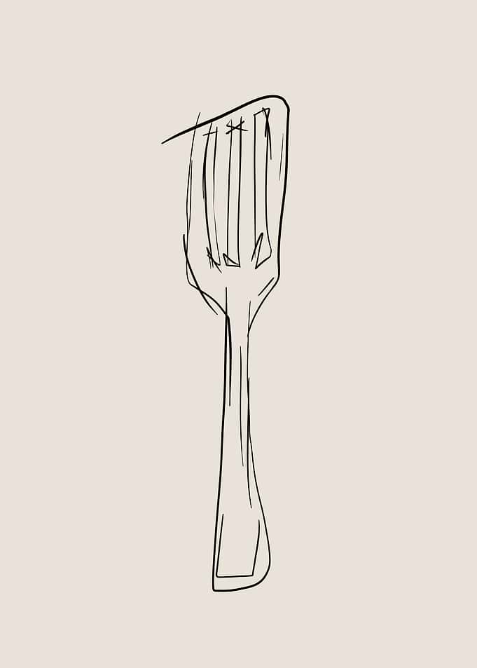 Spatula Line Art